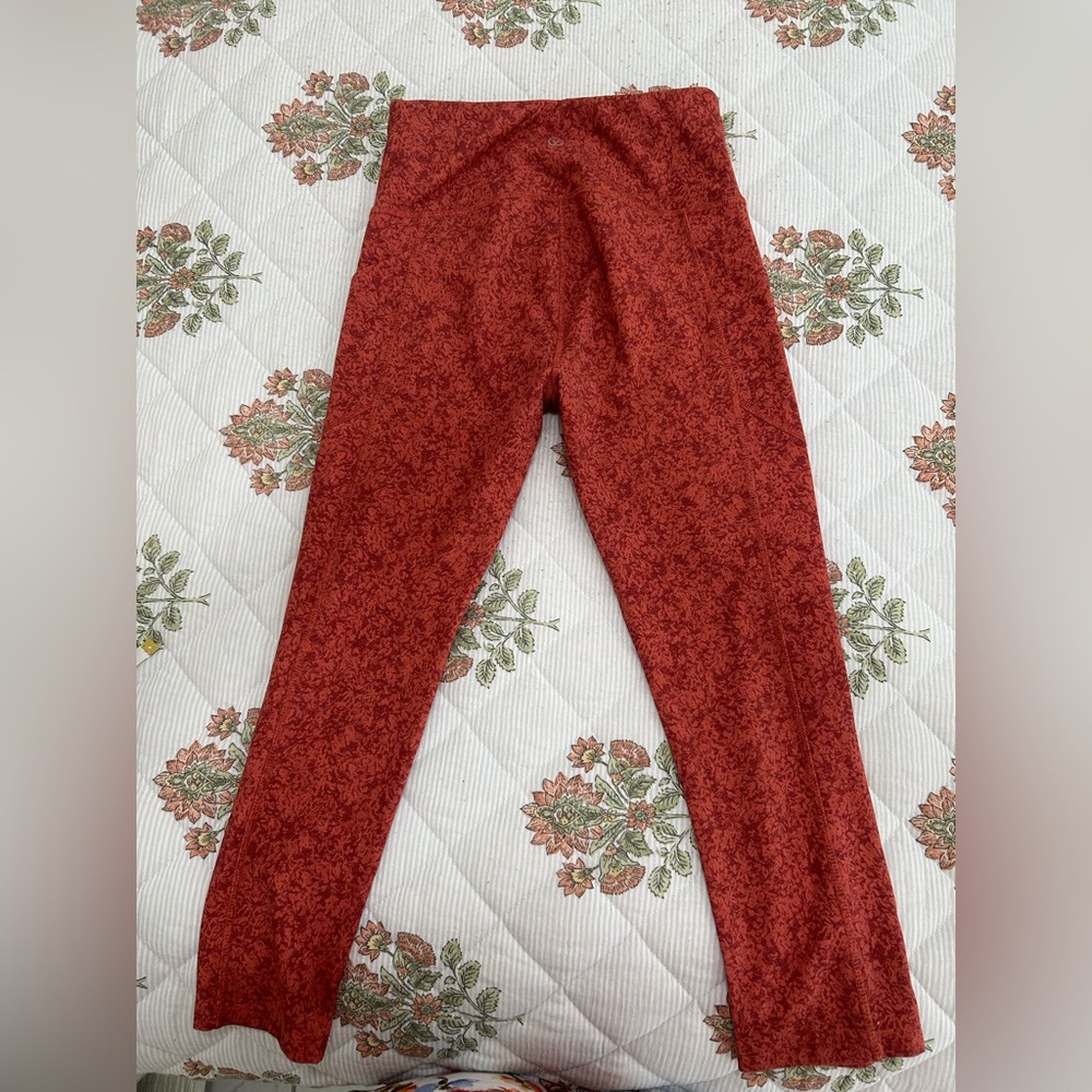 Absolutely Kids Red Patterned Leggings - Picture 3 of 6